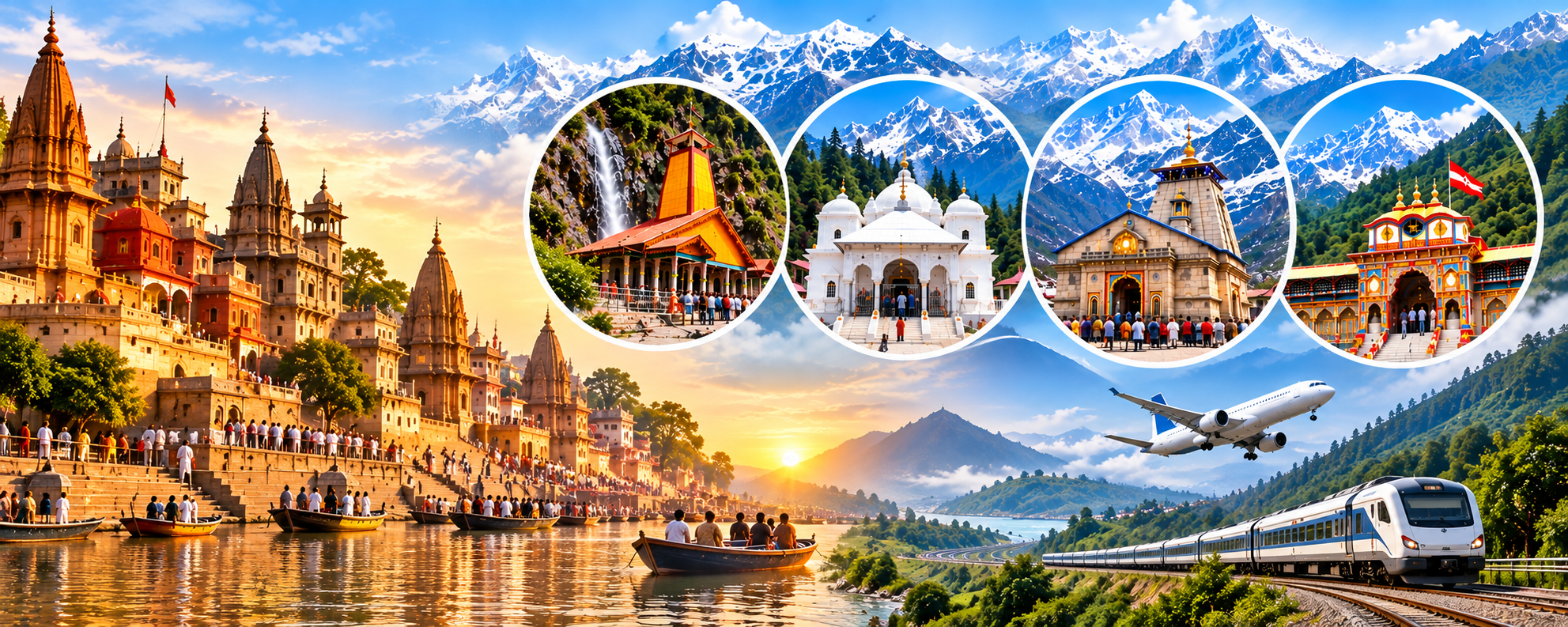 Varanasi to Char Dham Tour Package IRCTC and Private Operators – Full Travel Guide
